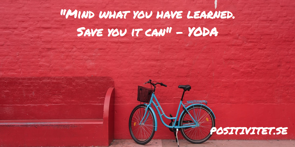 “Mind what you have learned. Save you it can” – Yoda